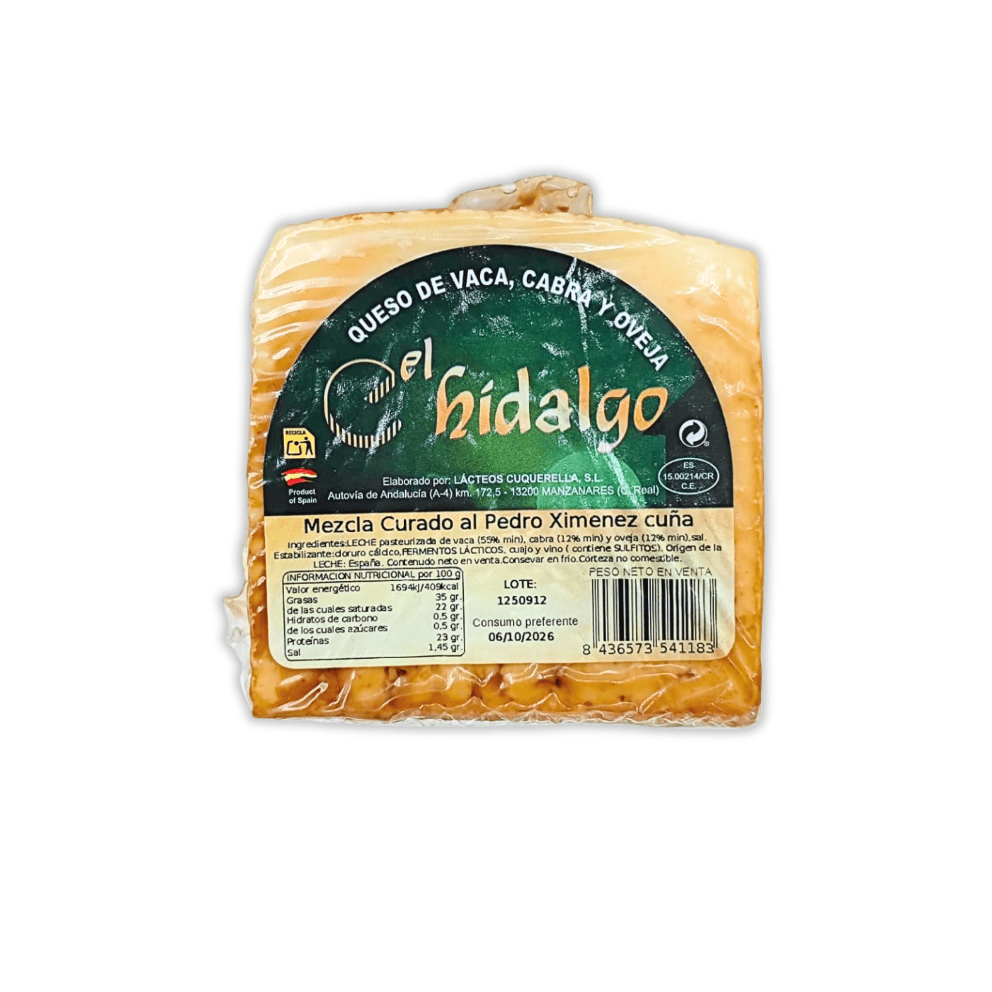 Queso Hidalgo Mezcla Curado al Pedro Ximenez